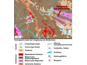 Geologische Karte der Umgebung von Bodenmais