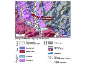 Geologische Karte der Umgebung von Stockheim