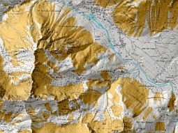 Ausschnitt aus der numerischen Modellierung der Sturzprozesse Ausschnitt aus der numerischen Modellierung der Sturzprozesse