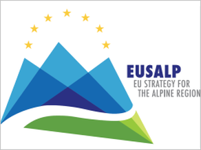 Logo EUSALP: angedeutete Berge