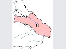 Ausschnitt der Bayernkarte mit der Landschaftseinheit