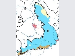 Ausschnitt der Bayernkarte mit der Landschaftseinheit