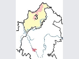 Ausschnitt der Bayernkarte mit der Landschaftseinheit