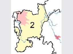 Ausschnitt der Bayernkarte mit der Landschaftseinheit