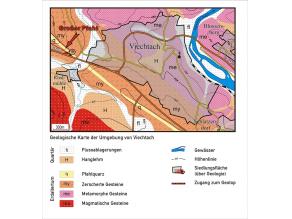 Geotopische Karte der Umgebung von Viechtach