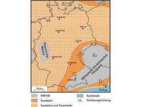 Erläuterung zur Keuperzeit und diesem Bild im nachfolgenden Text