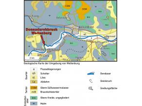 Die Geologische Karte der Umgebung von Weltenburg