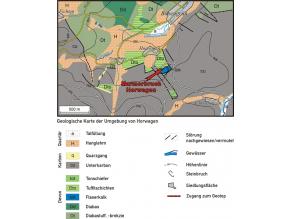 Geologische Karte der Umgebung von Horwagen