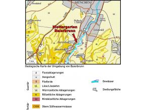 Geologische Karte der Umgebung von Baierbrunn