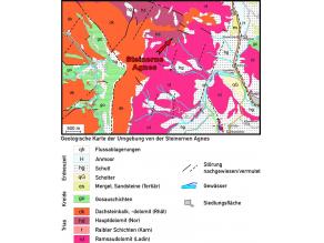 Geologische Karte der Umgebung von der Steinernen Agnes