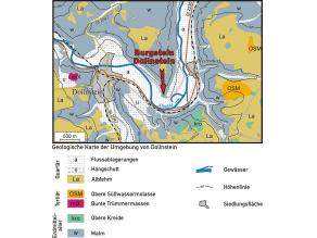 Geologische Karte der Umgebung von Dollstein