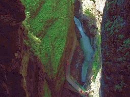 Blick von Oben in die Breitachklamm