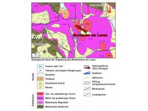 Die geologische Karte der Umgebung des Lusen