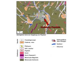 Geologische Karte der Umgebung von Pleystein