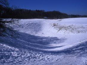 Toteisloch Wolfsgrube im Winter