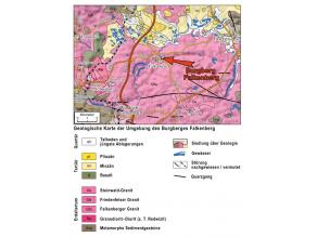 Geologische Karte der Umgebung von Falkenberg