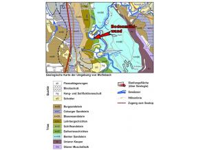 Geologische Karte der Umgebung von Wolfsbach