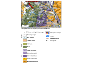 Die geologische Karte der Umgebung des Schwarzen Moores