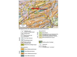 Geologische Karte der Umgebung des Eistobels