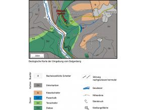 Geologische Karte der Umgebung vom Galgenberg