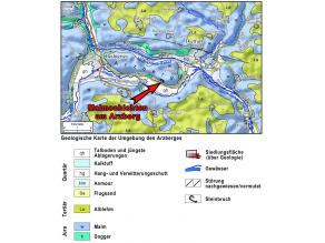 Geologische Karte der Umgebung des Arzberges