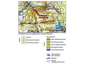 Geologische Karte der Umgebung von Peiting