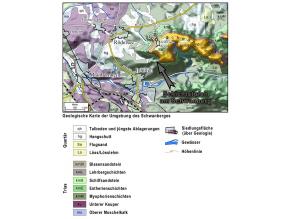 Geologische Karte der Umgebung des Schwanbergs