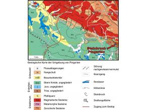 Geologische Karte der Umgebung von Pingarten