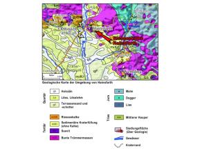Geologische Karte der Umgebung von Hainsfarth