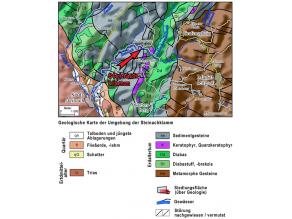 Geologische Karte der Umgebung der Steinachklamm