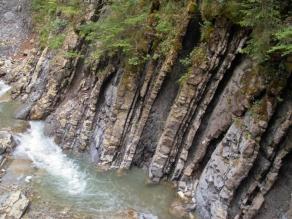 Gesteinsschichten der Flysch-Zone