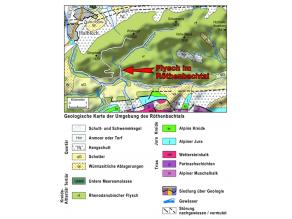 Geologische Karte der Umgebung des Röthenbachtals