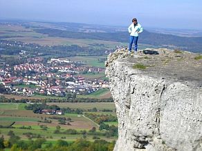 Blick von den Gipfelfelsen