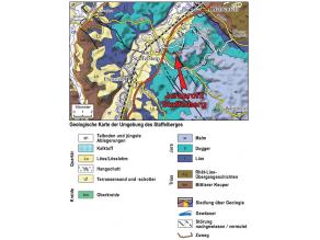 Geologische Karte der Umgebung des Staffelbergs