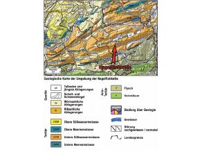 Geologische Karte der Umgebung der Nagelfluhkette