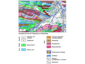 Geologische Karte der Umgebung von Ruhpolding