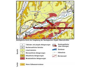 Geologische Karte der Umgebung von Oberschroffen