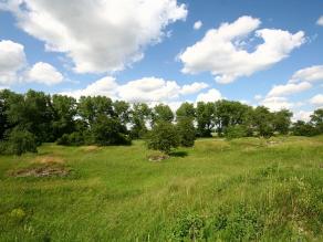 Gipshügel in der Landschaft