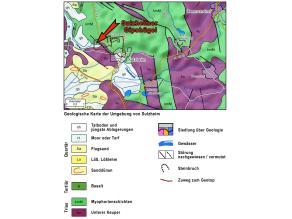 Geologische Karte der Umgebung von Sulzheim