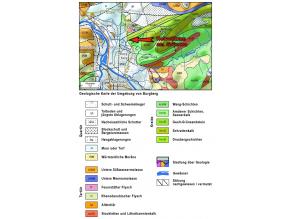 Geologische Karte der Umgebung von Burgberg