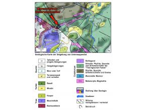 Geologische Karte der Umgebung von Unterwappenöst