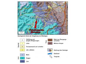 Geologische Karte der Umgebung von Mistelgau