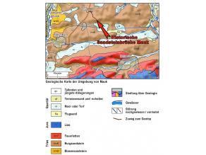 Geologische Karte der Umgebung der Steinbrüche
