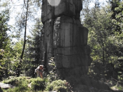 Freigelegter Felsen