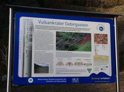 Informationstafel im Biosphärenreservat Rhön