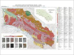 Karte Erdgeschichte des Bayerischen Waldes