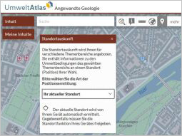 Standortauswahl durch aktuellen Standort