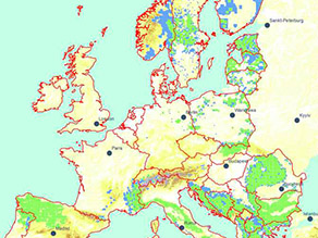 Verbreitung des Wolfes in Europa