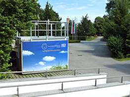 Mobile Messstation des LfUs im Kurpark von Bad Füssing von Juni 2011 bis Januar 2012
