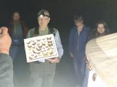 PM 26/2023:  Hans-Peter Schreier von der Arbeitsgemeinschaft Bayerischer Entomologen demonstriert die Vielfalt von Nachtfaltern beim Lichtfang 
